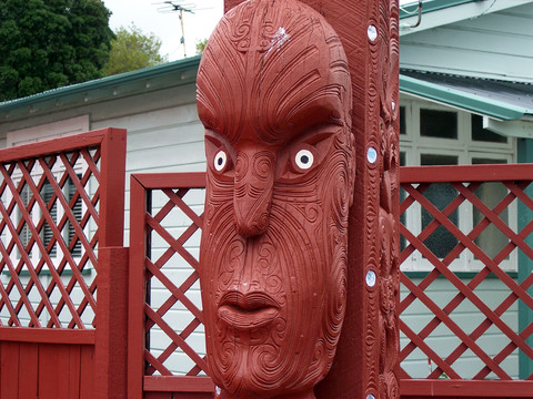 毛利人雕刻细节