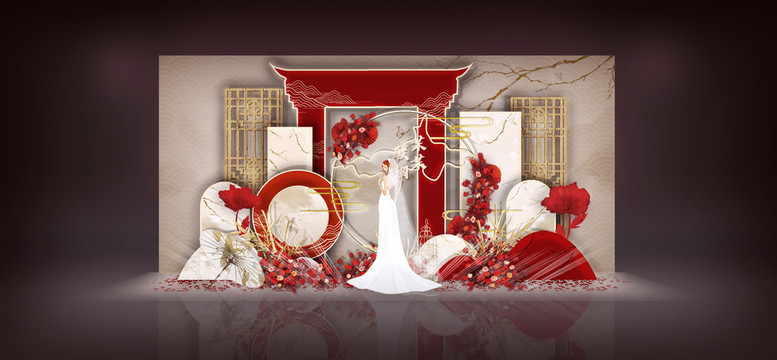 紅色新中式婚禮