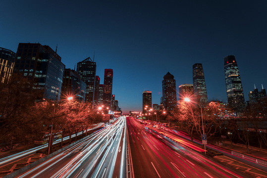 北京城市夜景风光