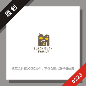 黑标系列黑鸭logo