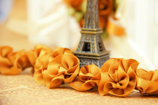 浪漫花朵织带