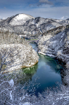 日本福岛冬季