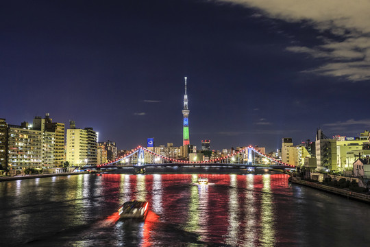日本东京天空树灯塔