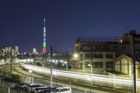 日本东京夜空树塔