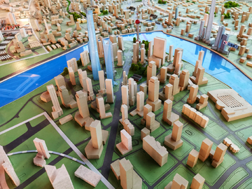 城市 河流 模型