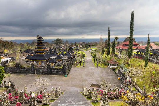 巴厘岛普拉贝萨基寺庙建筑群