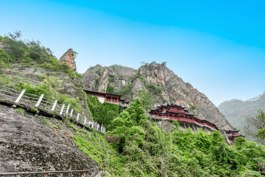 杭州建德大慈岩江南悬空寺清音阁