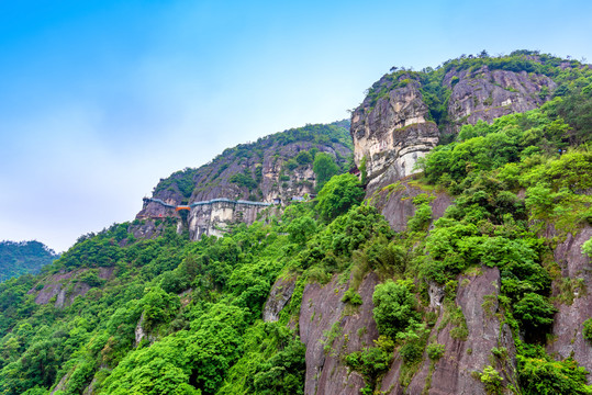 杭州建德大慈岩江南悬空寺栈道