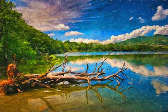 美景油畫