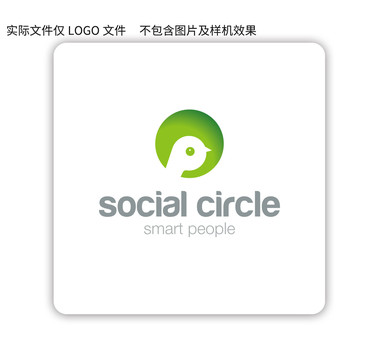 P英文字母LOGO小鳥標(biāo)志
