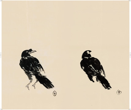 徐悲鴻雙鳥(niǎo)圖