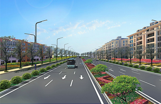 市政道路效果圖