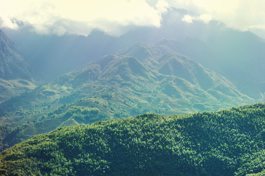 越南的青山峻岭