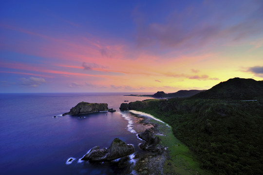 台湾绿岛风景照