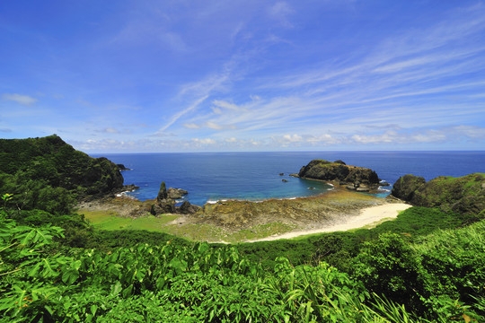 台湾绿岛风景照