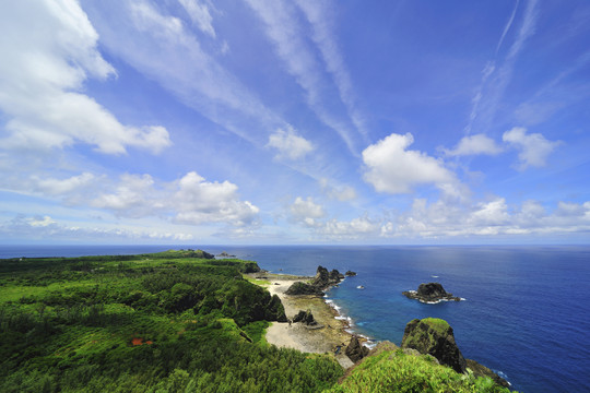 台湾绿岛风景照