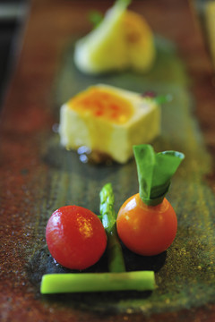 日本传统菜系开石菜的美食写照