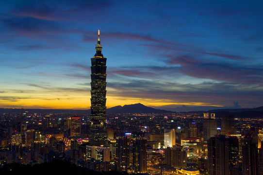台北101大楼与高天使拍摄