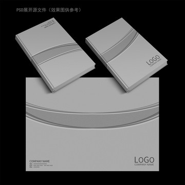 灰色線條本本封面