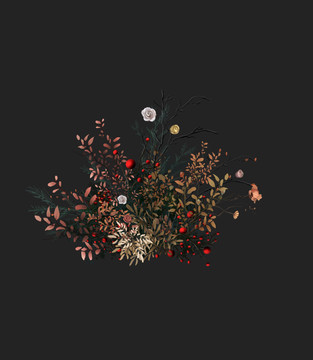 橙色婚禮花藝