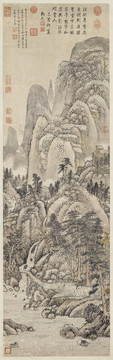 王蒙荊溪濕翠圖