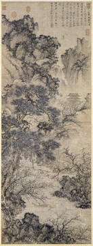 王蒙桃源春曉圖