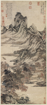 王蒙秋山草堂圖