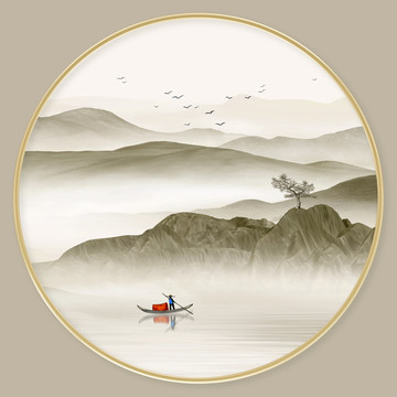 水墨山水畫