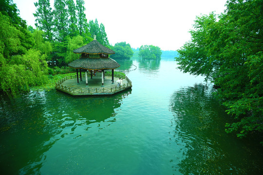 杭州西湖茅家埠景区