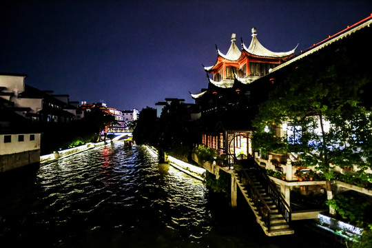 南京秦淮河夜景