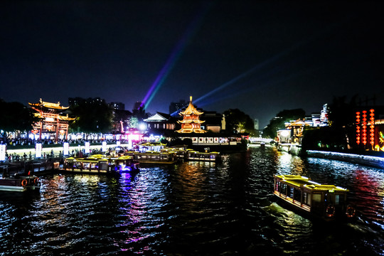 南京秦淮河夜景