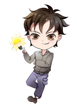 小男孩小貼士素材PSD