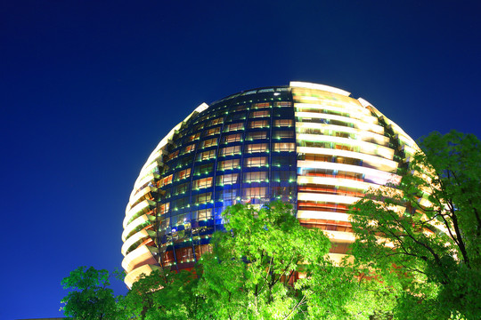 杭州国际会议中心洲际酒店夜景