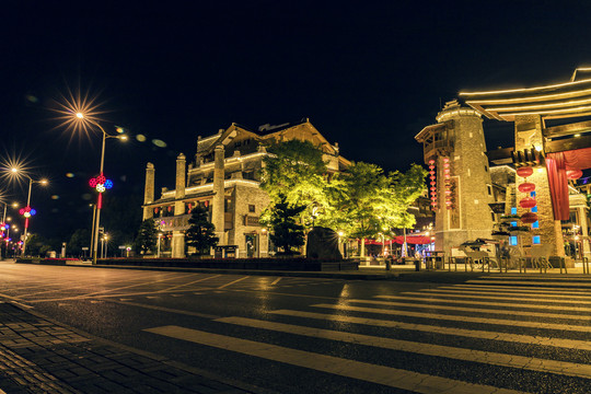 北川新县城夜景