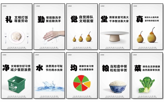 企業(yè)食堂展板