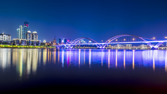 柳州广雅大桥夜景