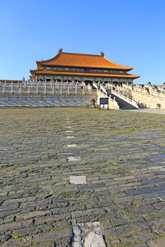 北京故宫太和殿广场仪仗墩