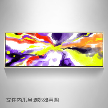 炫彩抽象油畫床頭畫客廳裝飾畫