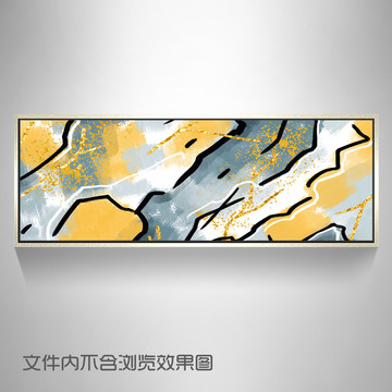 现代抽象油画轻奢装饰画