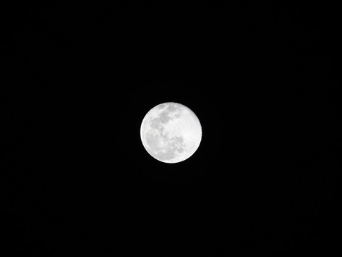 月亮月食特写