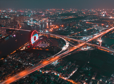 广州圆夜景