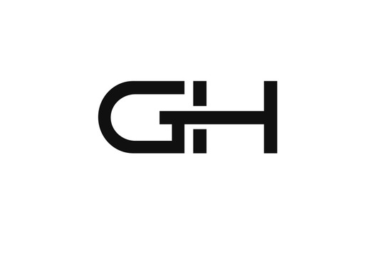 GH字母组合商标标志设计