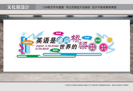 外語(yǔ)學(xué)習(xí)宣傳文化墻
