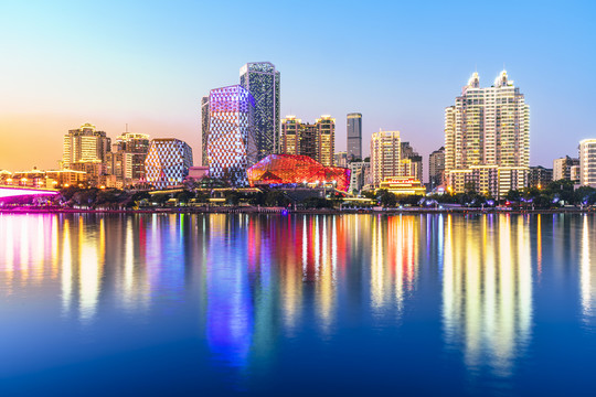 柳州风情港夜景