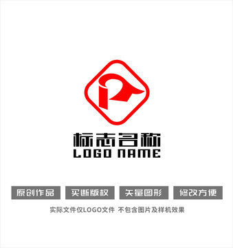 PT字母TP標(biāo)志管理科技log