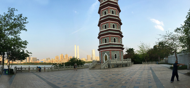 文星塔近景