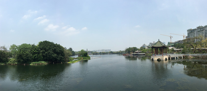 惠州西湖丰湖高清全景