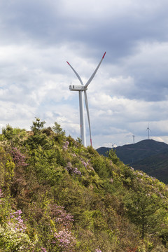 磨豆山新能源风力发电场自然景观