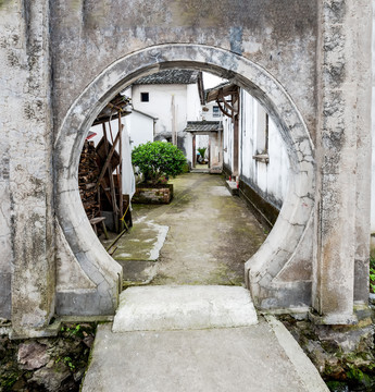 杭州建德新叶古村弄堂小巷