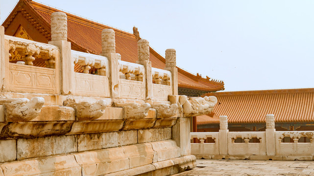 故宫博物院故宫中式建筑红墙黄瓦